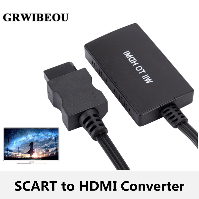 GRWIBEOU SCART to HDMI ConverterCable, Wrugste Scart in HDMI Out HD 720P/1080P ġ TV     